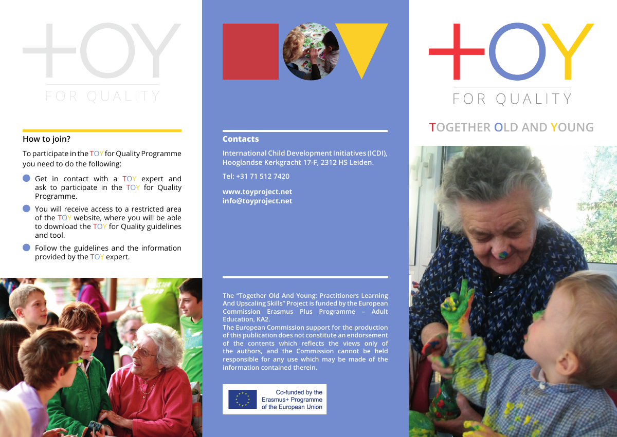 Esterno della brochure in inglese