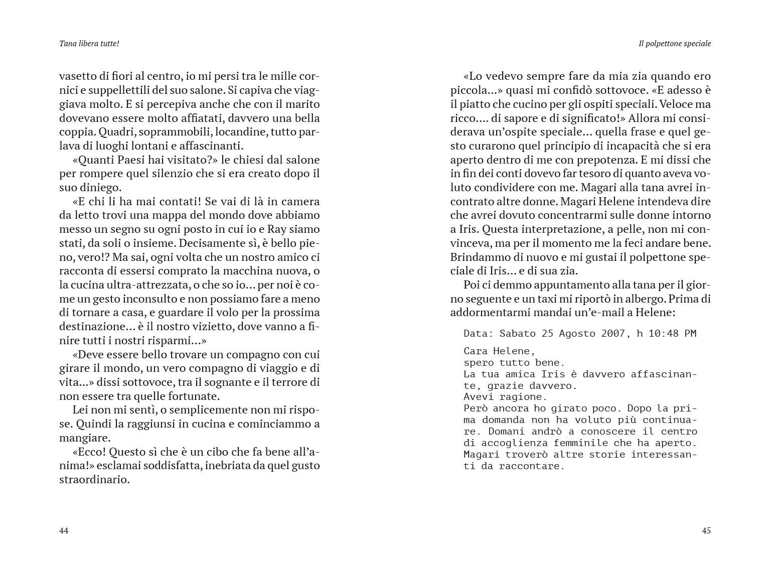 Tana libera tutte! — dettaglio dell’impaginato