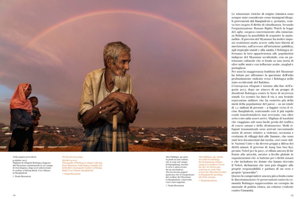 Festival della Fotografia Etica — dettaglio dell’impaginato