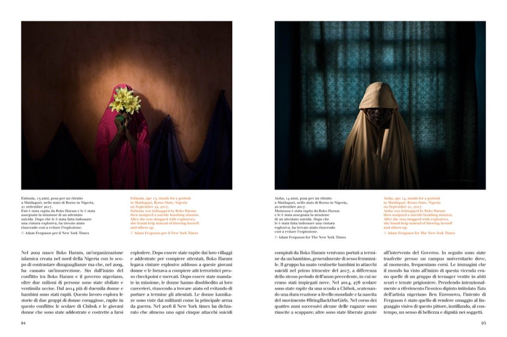 Festival della Fotografia Etica — dettaglio dell’impaginato